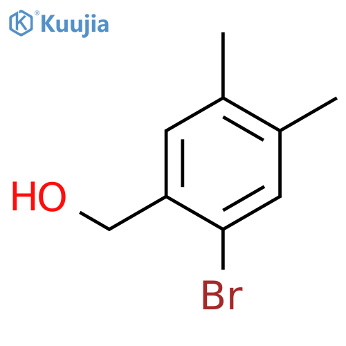 (2-Bromo-4,5-dimethylphenyl)methanol structure