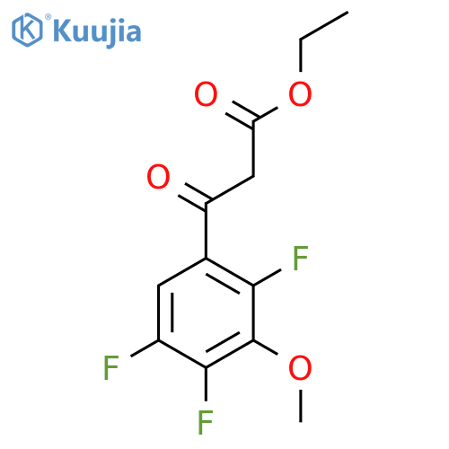 ethyl 3-oxo-3-(2,4,5-trifluoro-3-methoxyphenyl)propanoate structure