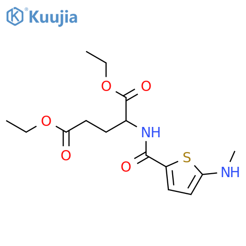 N-5-(Methylamino)-2-thienylcarbonyl-L-glutamic Acid Diethyl Ester structure