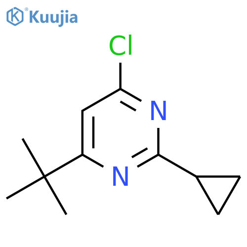 4-tert-butyl-6-chloro-2-cyclopropylpyrimidine structure