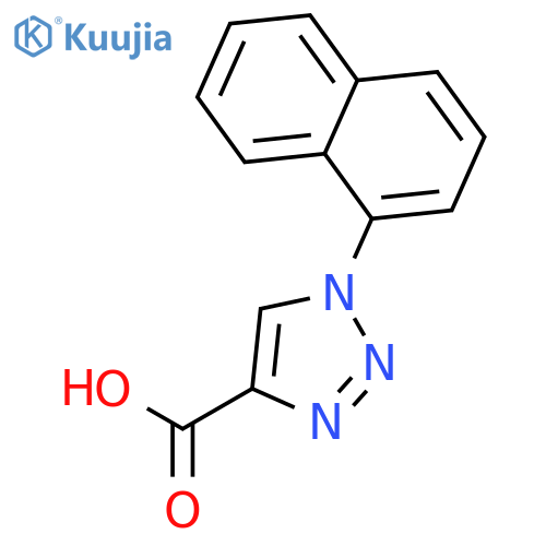 1-(Naphthalen-1-yl)-1H-1,2,3-triazole-4-carboxylic acid structure