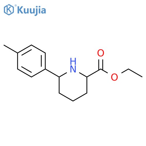 ethyl 6-(4-methylphenyl)piperidine-2-carboxylate structure