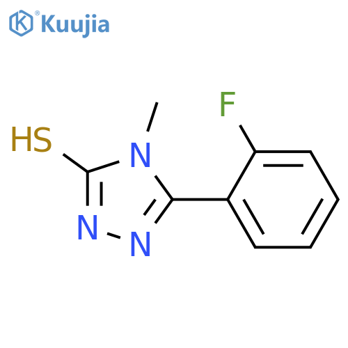 5-(2-Fluorophenyl)-4-methyl-4H-1,2,4-triazole-3-thiol structure