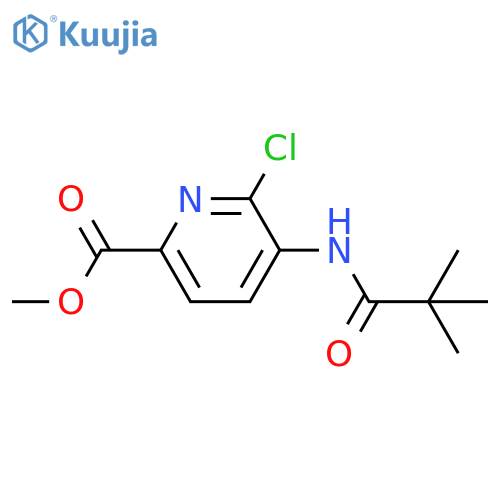 Methyl 6-chloro-5-pivalamidopicolinate structure