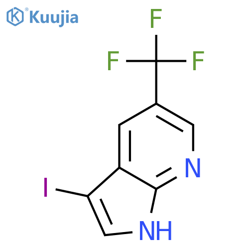 3-Iodo-5-(trifluoromethyl)-1H-pyrrolo[2,3-b]pyridine structure
