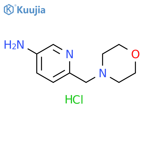 3-Pyridinamine, 6-(4-morpholinylmethyl)-, hydrochloride (1:2) structure