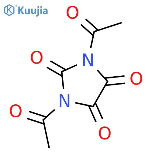 Imidazolidinetrione, diacetyl- structure