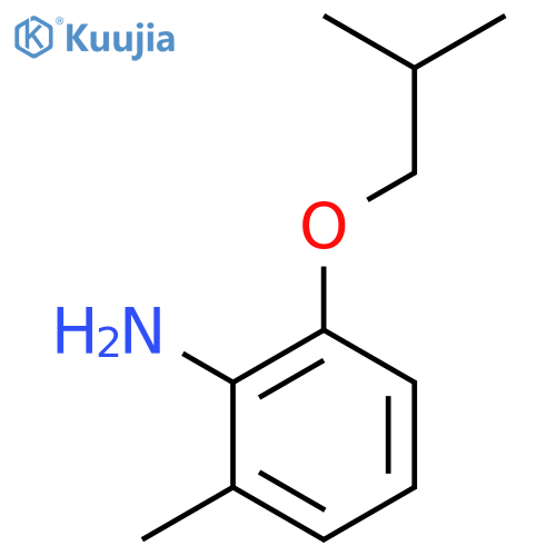 Benzenamine, 2-methyl-6-(2-methylpropoxy)- structure