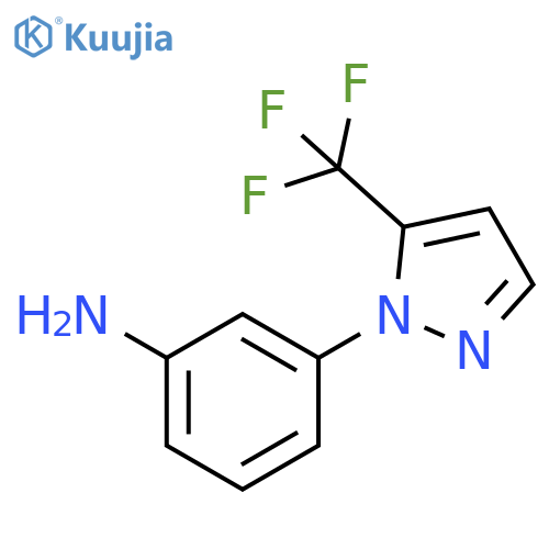 3-5-(Trifluoromethyl)-1H-pyrazol-1-ylaniline structure