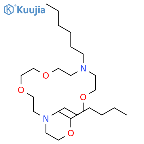 1,4,10,13-Tetraoxa-7,16-diazacyclooctadecane, 7,16-dihexyl-2-methyl- structure