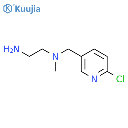 N*1*-(6-chloro-pyridin-3-ylmethyl)-n*1*-methyl-ethane-1,2-diamine structure