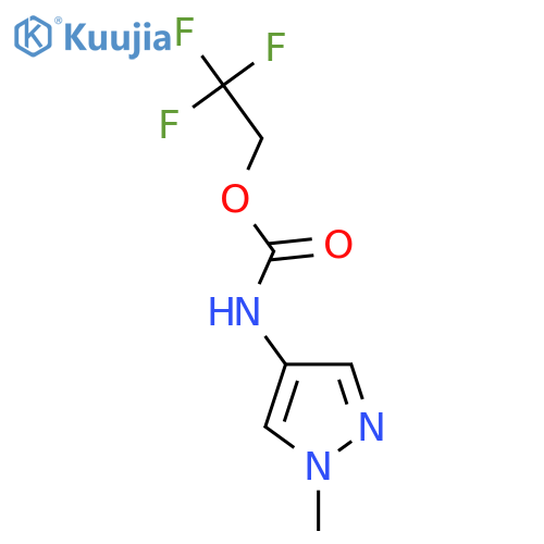 2,2,2-Trifluoroethyl N-(1-methyl-1H-pyrazol-4-yl)carbamate structure
