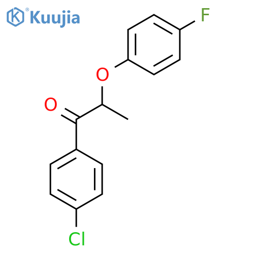 1-(4-Chlorophenyl)-2-(4-fluorophenoxy)propan-1-one structure