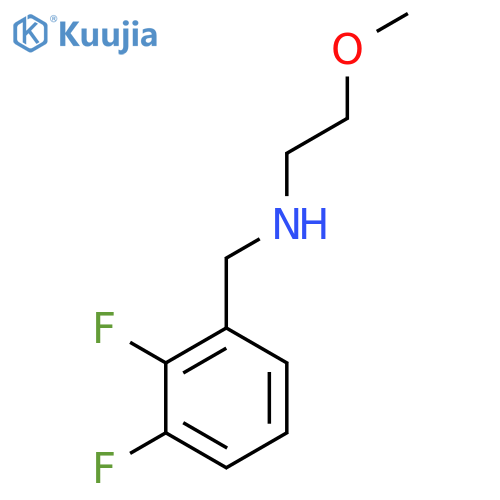 (2,3-difluorophenyl)methyl(2-methoxyethyl)amine structure
