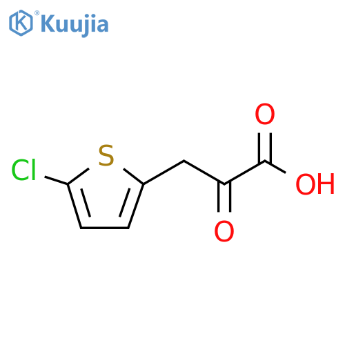 3-(5-CHLOROTHIOPHEN-2-YL)-2-OXOPROPANOIC ACID structure