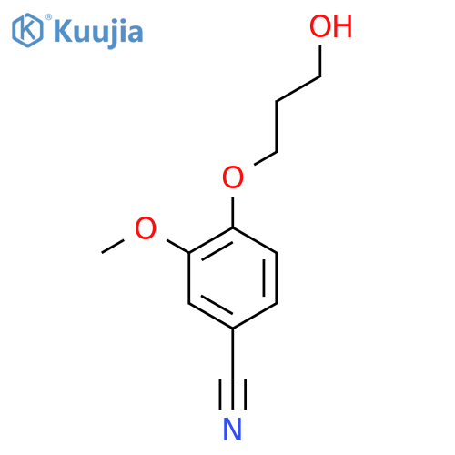 4-(3-Hydroxypropoxy)-3-methoxybenzonitrile structure