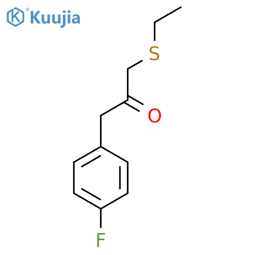 2-Propanone, 1-(ethylthio)-3-(4-fluorophenyl)- structure