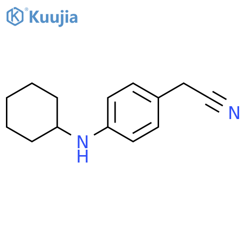 2-4-(Cyclohexylamino)phenylacetonitrile structure