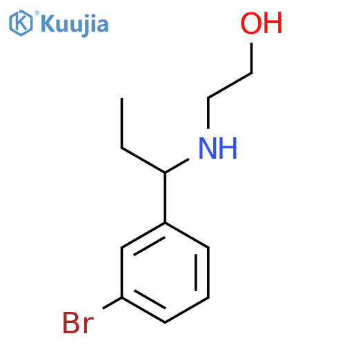 Ethanol, 2-[[1-(3-bromophenyl)propyl]amino]- structure