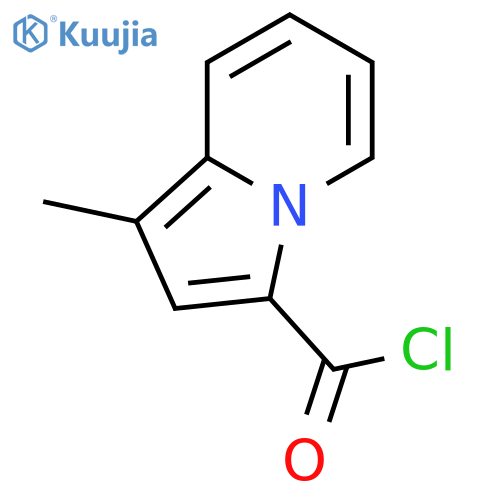 3-Indolizinecarbonylchloride, 1-methyl- structure