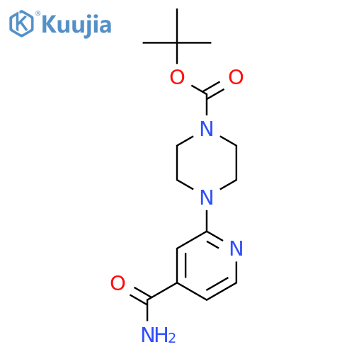 1-N-Boc-4-(4-carbamoylpyridin-2-yl)piperazine structure