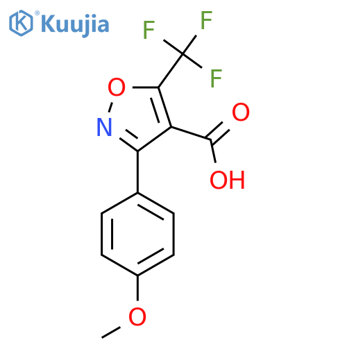 5-(Trifluoromethyl)-3-(4-methoxyphenyl)isoxazole-4-carboxylic Acid structure
