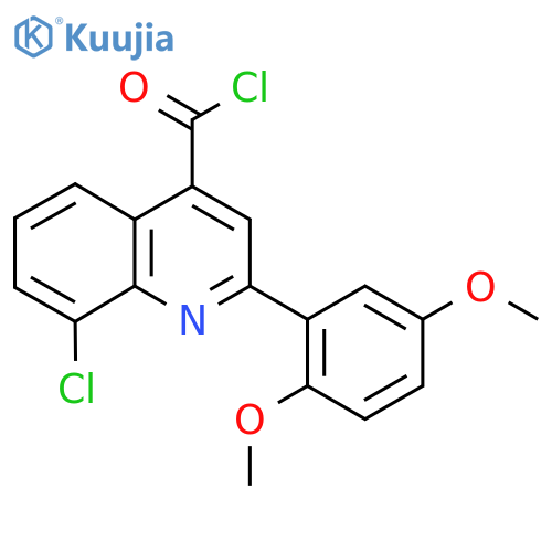 8-Chloro-2-(2,5-dimethoxyphenyl)quinoline-4-carbonyl chloride structure