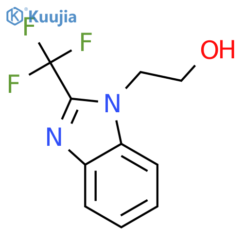 2-[2-(trifluoromethyl)-1H-1,3-benzimidazol-1-yl]-1-ethanol structure