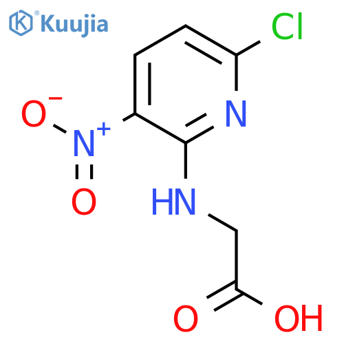 2-[(6-Chloro-3-nitropyridin-2-yl)amino]acetic acid structure