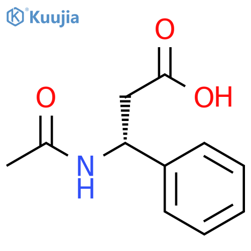 Benzenepropanoic acid, β-(acetylamino)-, (βR)- structure