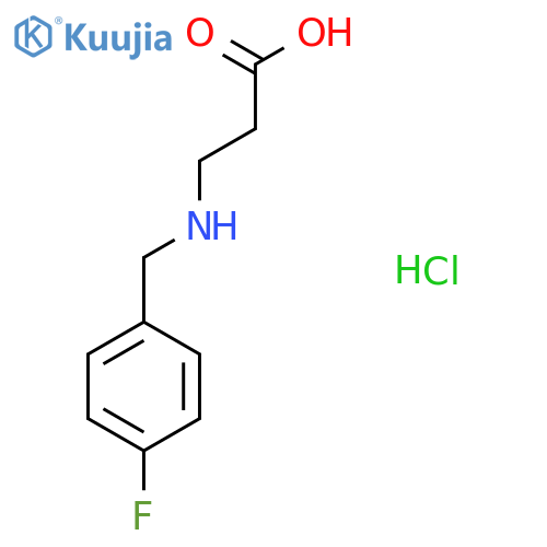 3-{(4-Fluorophenyl)methylamino}propanoic Acid Hydrochloride structure