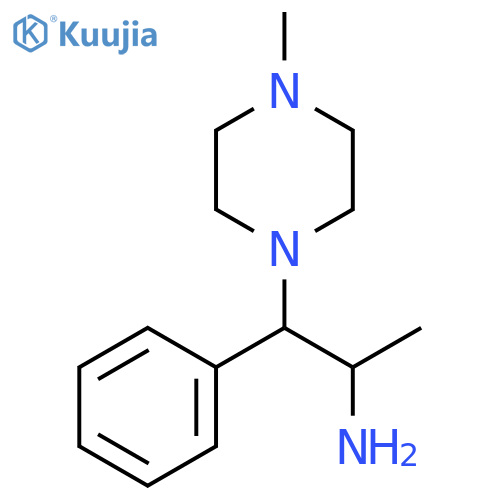 [1-Methyl-2-(4-methylpiperazin-1-yl)-2-phenylethyl]amine structure
