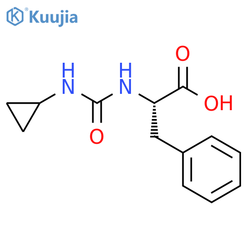 (S)-2-(3-cyclopropylureido)-3-phenylpropanoic acid structure