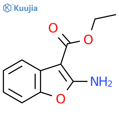 ethyl 2-amino-1-benzofuran-3-carboxylate structure