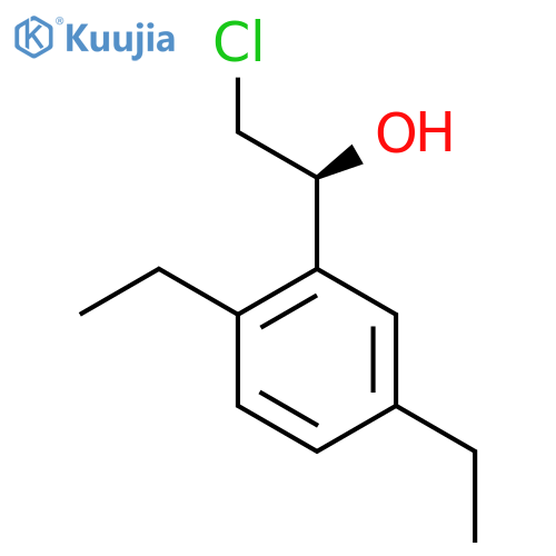(1S)-2-chloro-1-(2,5-diethylphenyl)ethan-1-ol structure