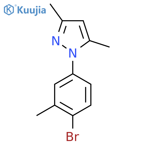 1-(4-Bromo-3-methylphenyl)-3,5-dimethyl-1H-pyrazole structure