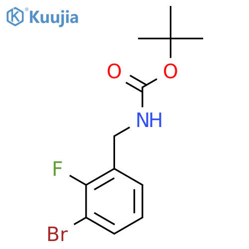 tert-butyl N-(3-bromo-2-fluorophenyl)methylcarbamate structure