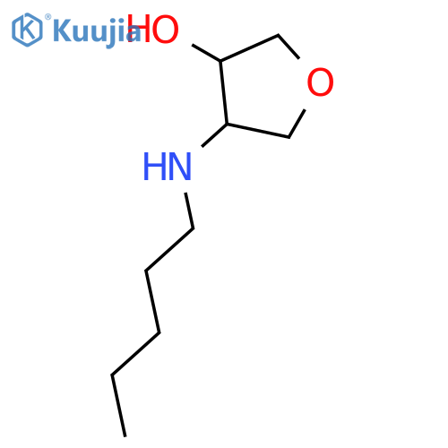 4-(Pentylamino)tetrahydrofuran-3-ol structure
