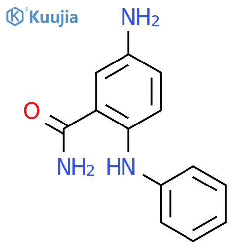 Benzamide, 5-amino-2-(phenylamino)- structure
