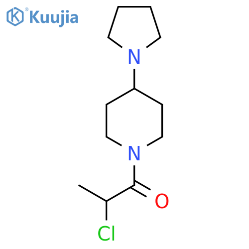 2-Chloro-1-[4-(pyrrolidin-1-yl)piperidin-1-yl]propan-1-one structure