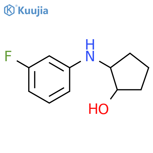 2-(3-fluorophenyl)aminocyclopentan-1-ol structure
