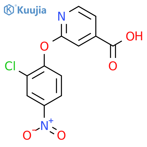 2-(2-Chloro-4-nitrophenoxy)pyridine-4-carboxylic Acid structure