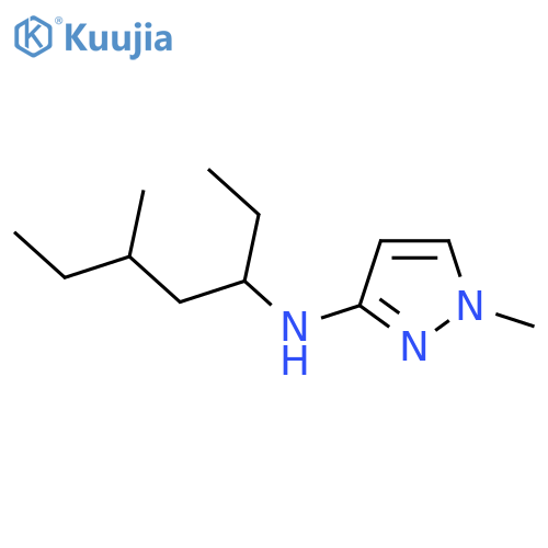 1H-Pyrazol-3-amine, N-(1-ethyl-3-methylpentyl)-1-methyl- structure