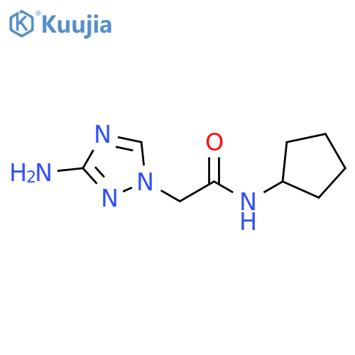 1H-1,2,4-Triazole-1-acetamide, 3-amino-N-cyclopentyl- structure
