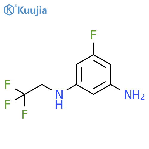 5-fluoro-N1-(2,2,2-trifluoroethyl)benzene-1,3-diamine structure