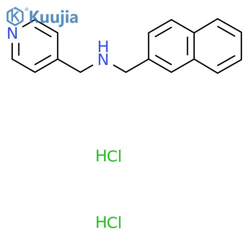 (2-Naphthylmethyl)(pyridin-4-ylmethyl)amine dihydrochloride structure