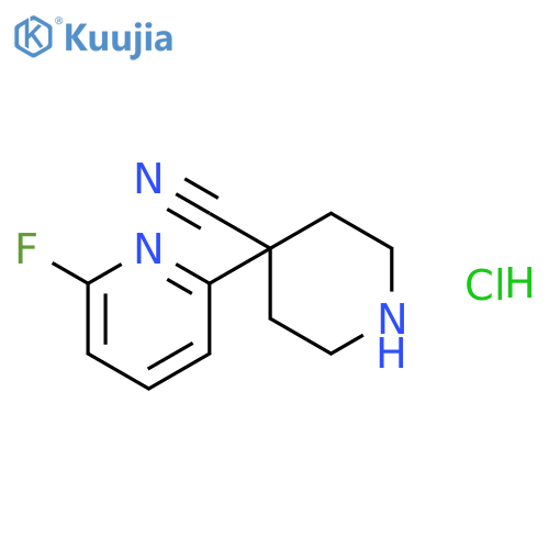 4-(6-Fluoropyridin-2-yl)piperidine-4-carbonitrile Hydrochloride structure