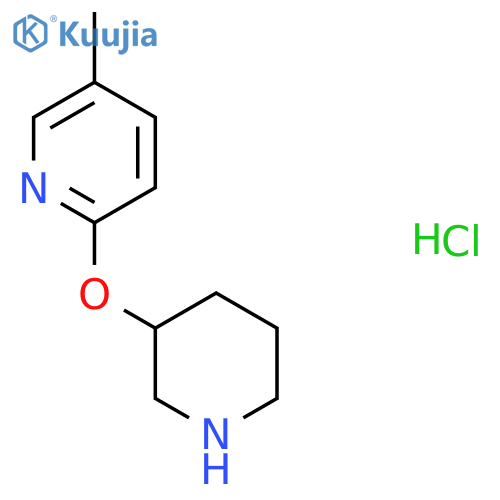 5-Methyl-2-(piperidin-3-yloxy)-pyridine hydrochloride structure