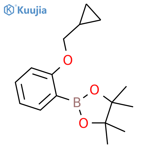 2-(2-Cyclopropylmethoxyphenyl)-4,4,5,5-tetramethyl1,3,2dioxaborolane structure