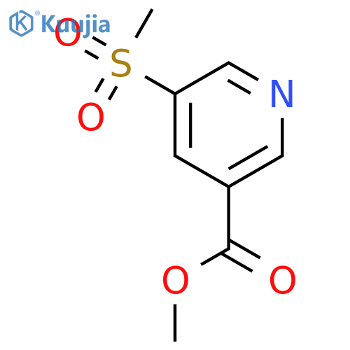 Methyl 5-(methylsulfonyl)nicotinate structure